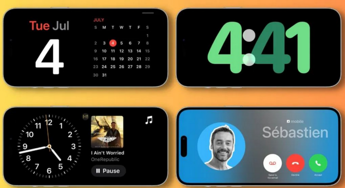潮安苹果手机维修分享iOS17横屏充电待机显示有什么好处 