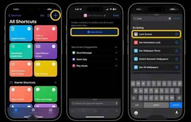 潮安苹果14锁屏维修店分享iPhone14升级iOS16.4后如何创建锁屏快捷方式 
