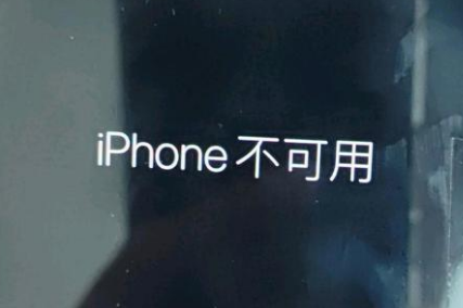 潮安苹果服务网点分享锁屏界面显示“iPhone 不可用”如何解决 